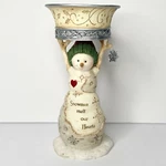 Birch Hearts Snowman Candle Holder #81012 Snowmen Melt Our 2007. Fixed Price $21.75.