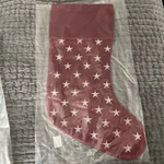 Pottery Barn Vintage Star Stocking New With - Red. Fixed Price $50.00.