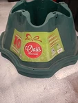 Oasis Plastic Green Large Christmas Tree Stand 1.9 Gal. Capacity, 10 Ft. X 6-3. Fixed Price $13.00.
