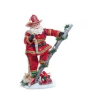 11.5" Fabrich Fireman Santa On Ladder FA0199 W. Fixed Price $109.99.