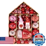 Valery Madelyn 50PCS Valentines Heart Shaped Ornaments Gift Pack, Christmas Craf. Fixed Price $50.78.