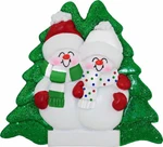 Snowmen Family 2 People Personalized Christmas Ornament. Fixed Price $18.25.