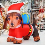 Goosh Christmas Inflatable Dog Outdoor Decorations Blow Up Yard 6 Ft Red. Fixed Price $68.99.