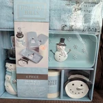 New Holiday Hills Seasonal Decor 6-PIECE Bathroom Counter Set, Snowman Soap Disp. Fixed Price $29.98.