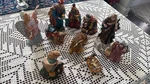 Rare Hand Painted Kirkland Jeweled With Gold Accents 75177 Nativity Set. Fixed Price $139.00.