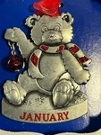 Christmas Ornament Gloria Duchin Teddy Bear January Birthstone MAX8062. Fixed Price $6.99.
