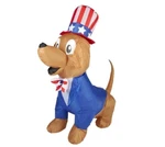 Gemmy Airblown Inflatable 4TH Of July Patriotic Pooch Puppy Dog 48973 5 Ft. Fixed Price $24.99.