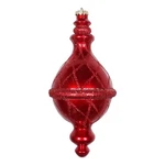 Vickerman 10" Candy Glitter Net Drop Finial Christmas Ornaments Red. Fixed Price $24.06.