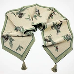 Pfaltzgraff Winterwood Chickadee Pine Mistletoe Christmas Tapestry Table Runner. Fixed Price $31.99.