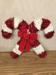 Northlight 19.25 -inch Tinsel Candy Cane Christmas Window Decoration Grandma. Fixed Price $18.90.