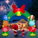 11.4 Christmas Inflatable Archway Gift Boxes, Giant Xmas Ornament Ball Arc.... Fixed Price $86.99.