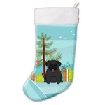 Carolines Treasures BB4131CS Merry Christmas Tree Pug Black Stocking. Fixed Price $25.07.