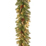 National Tree Company 9 Ft Pre-lit Glittery Gold Pine Artificial Christmas Garla. Fixed Price $74.84.