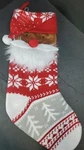 Target Wondershop Santa Claus Fair Isle Christmas Holiday Stocking Red/white. Fixed Price $19.50.
