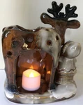 Yankee Candle Eskimo Children Reindeer Votive Holder Ronnie Walter Ceramic. Fixed Price $16.99.