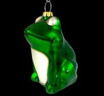 Specialty Ornament Frog Kurt Adler Christmas Tree Green Mercury Glass 3" Vtg. Fixed Price $19.99.