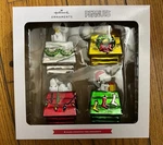 2024 Hallmark Peanuts Snoopy Doghouse Glass Christmas Tree Ornaments. Fixed Price $40.00.