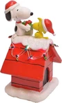 Peanuts Snoopy Dog House Led Tabletop Figurine 7.5 Red Nib. Fixed Price $39.95.