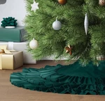 Wondershop Emerald Green Christmas Tree Skirt Ruffle 48 Velvet New. Fixed Price $29.74.