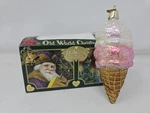 Old World Christmas Blown Glass Ornament, Ice Cream Cone. Fixed Price $11.25.