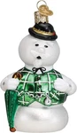 Old World Christmas Sam The Snowman Blown Glass Ornament. Fixed Price $29.99.