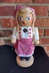 German Erzgebirge Steinbach Chubby Gretel Wooden Nutcracker 11". Fixed Price $64.99.