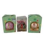 Enesco Ornaments Precious Moments Vtg Decoupage Holiday Lot 3 Christmas 1980. Fixed Price $22.49.