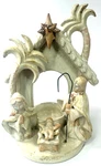 Christmas Nativity Ceramic Tea Light Candle Holder Religious Tabletop Kirklands. Fixed Price $14.99.