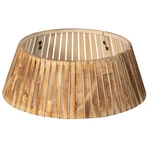 Gardenised Natural Wood Christmas Tree Collar Box With Foldable Tapered Base. Fixed Price $42.00.