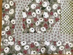 Christmas Eve Lella Boutique Moda Fabric Quilt Top Unfinished 40 X 62. Fixed Price $60.00.
