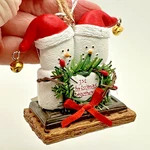 S'more First Christmas Together Santa Hat Bells Ornament Midwest Cbk. Fixed Price $12.97.