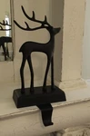Pottery Barn Santa's Reindeer Stocking Holder Christmas Sleigh *rare!*. Fixed Price $104.98.