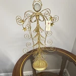 Home Interiors Gold Beaded Metal Angel Tree Topper Christmas V-13820. Fixed Price $20.00.