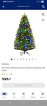 Costway 5FT Pre-lit Artificial Christmas Tree Green W/ Multicolor Led Lights. Fixed Price $85.00.