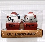 Grasslands Roads Christmas Santa Hat Dogs Salt & Pepper Shakers In Chimney New. Fixed Price $9.99.