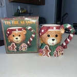 'tis The Season Christmas Teddy Bear Holiday Ceramic Cup Mug & Box. Fixed Price $9.99.