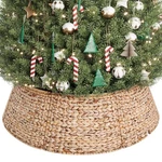 Elyken 42-INCH Woven Rattan Christmas Tree Collar, Stylish Hyacinth 5-PIECE T.... Fixed Price $97.99.
