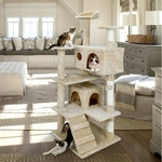 Microdermabrasion 53 Inches Multi-level Cat Tree Stand House Furniture Kitt. Fixed Price $139.99.