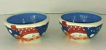 St. Nicholas Square Snow Days Oatmeal Dessert Bowls Red Hat Set Of 2. Fixed Price $12.99.