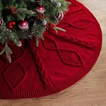 Limbridge 48 Inch Christmas Tree Skirt Diamond Braided Cable Knit. Fixed Price $73.58.