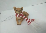 Sandicast Chihuahua Dog Sculpture Christmas Ornament Hand-cast Hand-painted. Fixed Price $11.99.
