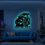 Personalized Tractor Led Metal Sign Farm Name Color Changing Wall Light Gift. Fixed Price $51.00.
