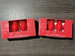 8-PACK Red C7 Ceramic Light Bulbs 120V 5W 60HZ Candelabra Base Indoor/outdoor. Fixed Price $8.95.
