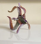 American Craftsman Art Large Glass Angel Fish Sculpture In Style Of Hudson. Fixed Price $145.00.