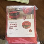 Zober Oxford Fabric Wreath Storage Bag Set 2-PACK Red 30 In Dual Zipper. Fixed Price $12.59.