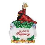 Old World Christmas Memorial Cardinal (16136) Glass Ornament W/owc Box. Fixed Price $19.99.