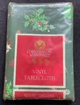 Vintage Christmas Main Street 52X90 Oblong Vinyl Tablecloth New. Fixed Price $9.00.
