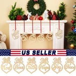 6PCS Christmas Decorations Wooden Ornament Xmas Tree Hanging Tags Pendant. Fixed Price $8.45.