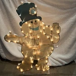 Vintage Frosty The Snowman Lighted Sculpture Christmas Lights Holiday Decoration. Fixed Price $65.00.