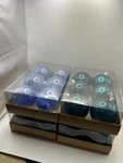 Sy Super Bang Christmas Ball Ornaments 24PCS Blue And Turquoise Feathered Read. Fixed Price $35.00.